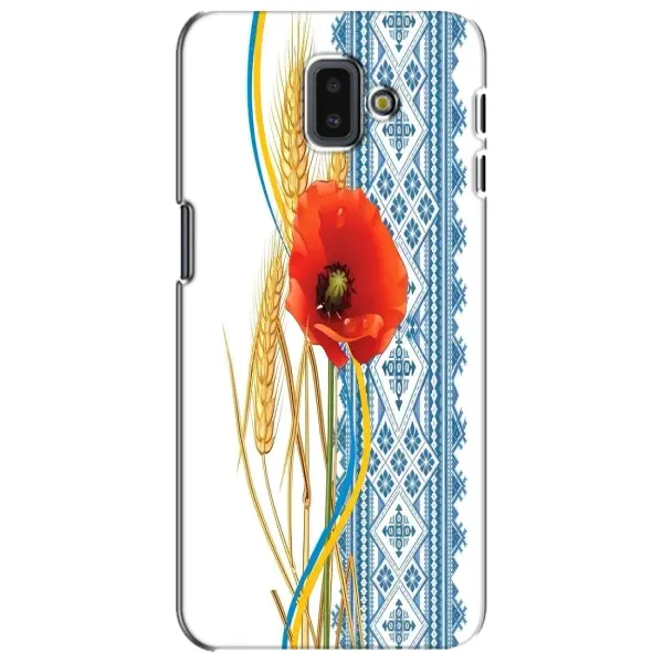 Чехол с рисунком «Вышиванка с цветком» для Samsung Galaxy J6 Plus 2018 (J610) Чехол с рисунком «Вышиванка с цветком» для Samsung Galaxy J6 Plus 2018 (J610)