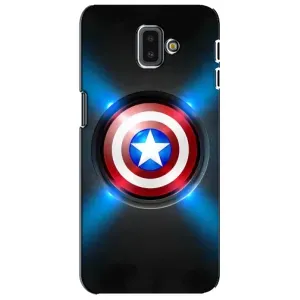 Чохол с Щітом Капітана Америки на Samsung Galaxy J6 Plus, J6 Plus, J610 (Яскраий Щит Капітана)