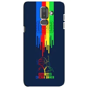 Чехол (TPU) с картинкой "Лого Пабг" на Самсунг J8 (2018) (Арт Пабг)