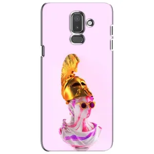 Чехол с Прикольным принтом на Samsung Galaxy J8-2018, J810 (АРТ Статуя)