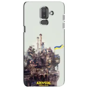 Чехлы на военную тематику для Samsung Galaxy J8-2018, J810 (Азовсталь)