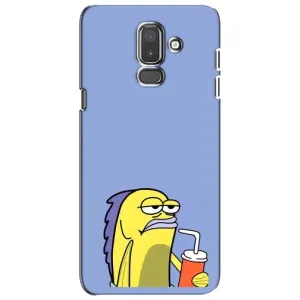 Бампер с принтом Мемы для Samsung Galaxy J8-2018, J810 (Безразличие)