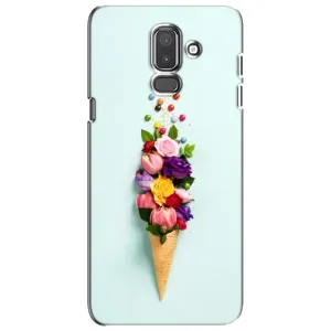 Чехлы с тематикой "ЦВЕТЫ" на Samsung Galaxy J8-2018, J810 (Цветок-мороженное)