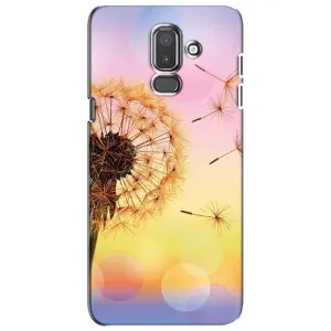 Силиконовый Чехол с одуванчиками на Samsung Galaxy J8-2018, J810 (Цветок-одуванчик)