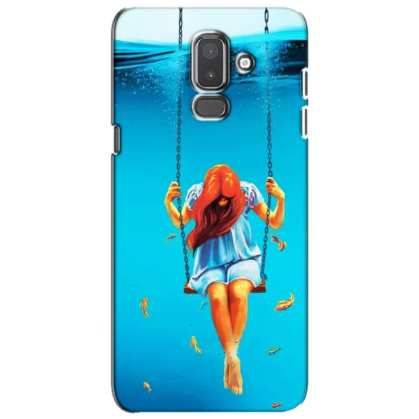 Чехол с рисунком «Девушка на качели» для Samsung Galaxy J8 2018 (J810)