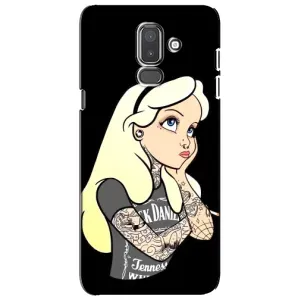 Чехол Стильные девушки на Samsung Galaxy J8-2018, J810 (Девушка обиделась)