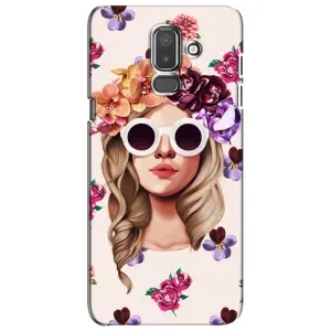 Чехол с картинкой Модные Девчонки Samsung Galaxy J8-2018, J810 (Девушка в очках)