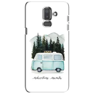 Силиконовый бампер с картинкой машины на Samsung Galaxy J8-2018, J810 (Домик на колесах)