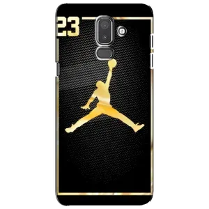 Силиконовый Чехол Nike Air Jordan на Самсунг J8 (2018) (Джордан 23)