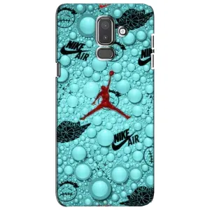Силиконовый Чехол Nike Air Jordan на Самсунг J8 (2018) (Джордан Найк)