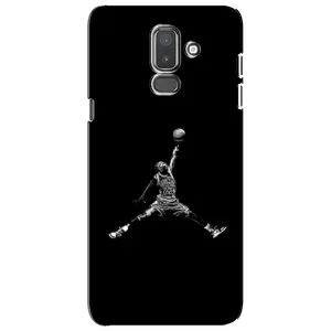 Силиконовый Чехол Nike Air Jordan на Самсунг J8 (2018) (Джордан)