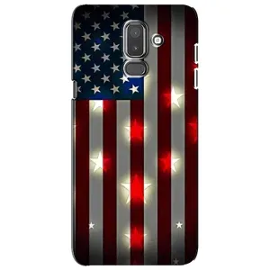 Чехол Флаг USA для Samsung Galaxy J8-2018, J810 (Флаг США 2)