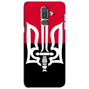 Чехлы УПА (Красно-Чёрный) на Samsung Galaxy J8-2018, J810 (Герб Украины)