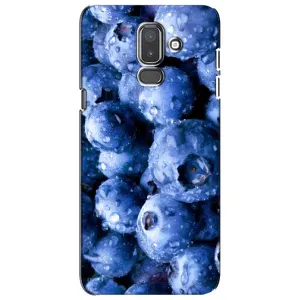 Чехол с изображением  вкусной еды для Samsung Galaxy J8-2018, J810 (Голубика)
