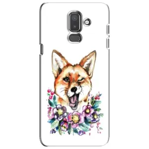 Чехол с Лисичкой для Samsung Galaxy J8-2018, J810 (Хитрая лиса)