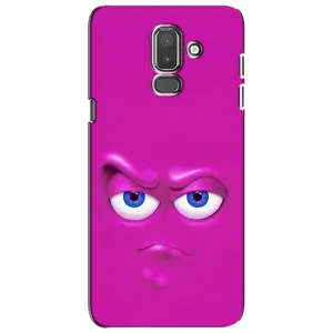 Силиконовые Чехлы (смешные стикеры) для Samsung Galaxy J8-2018, J810 (Хитрая мордочка)