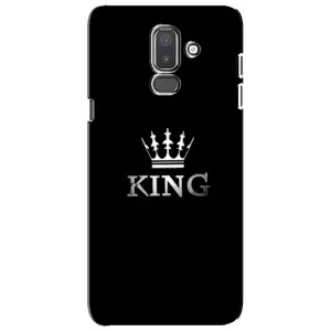 Чехол (Корона на чёрном фоне) для Самсунг J8 (2018) (KING)