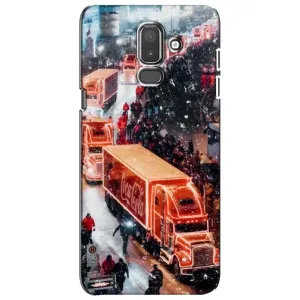 Чехлы на Новый Год Samsung Galaxy J8-2018, J810 (Кока Кола)