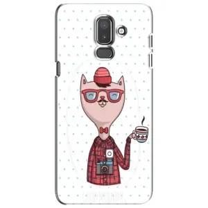 Чехол на тематику: Коты для Samsung Galaxy J8 2018 (J810) (Кот аристократ)