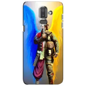 Чехол с картинкой (Патриотический КОЗАК) на Samsung Galaxy J8-2018, J810 (Козак с крыльями)