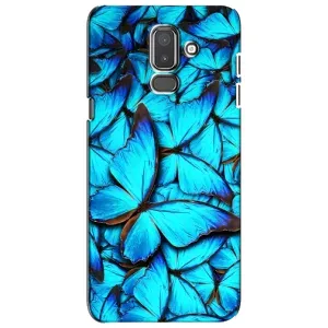 Силиконовый бампер с картинкой животных для Samsung Galaxy J8-2018, J810 (Крылья бабочек)