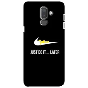 Силиконовый Чехол на Samsung Galaxy J8-2018, J810 с картинкой Nike (Later)
