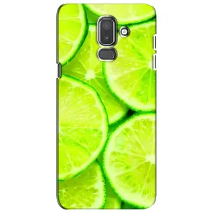 Чехол с изображением  вкусной еды для Samsung Galaxy J8-2018, J810 (Лайм)