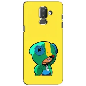 Чехол Бравл Старс для Samsung Galaxy J8-2018, J810 (Леон (LEON))