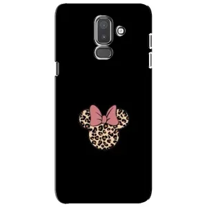 Чехол с леопардовым принтом на Samsung Galaxy J8-2018, J810 (Леопардовая Минни)