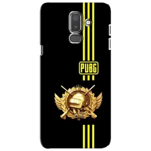 Чехол (TPU) с картинкой "Лого Пабг" на Самсунг J8 (2018) (Лого PUPG)