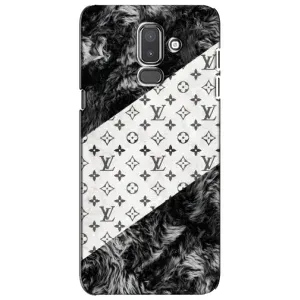 Чехол Стиль Louis Vuitton на Samsung Galaxy J8-2018, J810 (LV на белом)