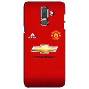 Силиконовые Чехлы принт Футбол на Samsung Galaxy J8-2018, J810 (Man United)
