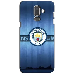 Силиконовые Чехлы принт Футбол на Samsung Galaxy J8-2018, J810 (ManCity)