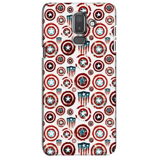 Чехол с рисунком «Марвел щиты» для Samsung Galaxy J8 2018 (J810) Чехол с рисунком «Марвел щиты» для Samsung Galaxy J8 2018 (J810)