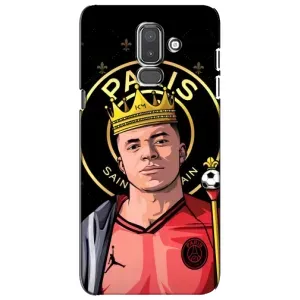 Чехол (TPU) с Футболистом на Samsung Galaxy J8-2018, J810 (Mbappe King)