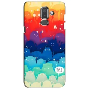 Силиконовый чехол с котиком для Samsung Galaxy J8-2018, J810 (Mew)