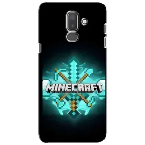 Чехол майнкрафт для Samsung Galaxy J8-2018, J810 (MineCraft 2)