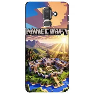 Чехол майнкрафт для Samsung Galaxy J8-2018, J810 (MINECRAFT)