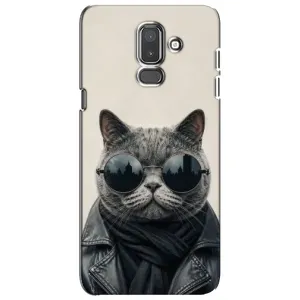 Чехол на тематику: Коты для Samsung Galaxy J8 2018 (J810) (Модный кот)