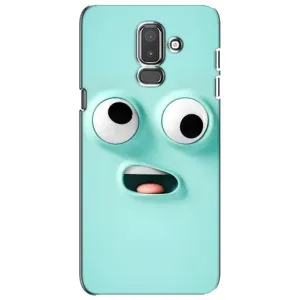 Силиконовые Чехлы (смешные стикеры) для Samsung Galaxy J8-2018, J810 (Забавное мятное лицо)