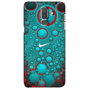 Силиконовый Чехол на Samsung Galaxy J8-2018, J810 с картинкой Nike (Найк зеленый)