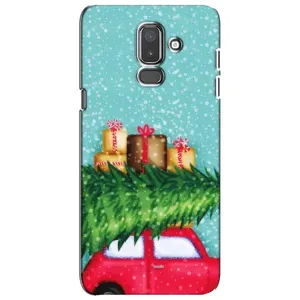 Чехол Новогодняя Елка на Samsung Galaxy J8-2018, J810 (Новогодние подарки)