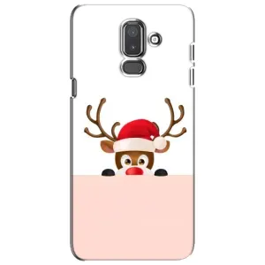 Чехол Санта Клаус для Samsung Galaxy J8-2018, J810 (Олененок)