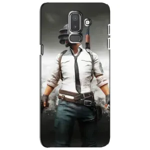 Силиконовый чехол с картинкой "Герой Pubg" на Samsung Galaxy J8-2018, J810 (Пабг)