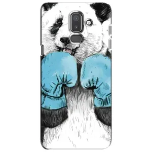 Чехлы с Пандами на Samsung Galaxy J8-2018, J810 (Панда боксер)