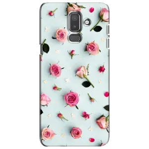 Чехлы с принтом Розочки для Samsung Galaxy J8-2018, J810 (Разные цветы)
