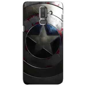 Чехол с Щитом Капитана Америки на Samsung Galaxy J8-2018, J810 (Ретро Щит Капитана)