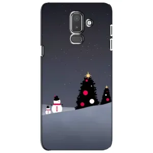 Чехлы на Новый Год Samsung Galaxy J8-2018, J810 (Снеговички)