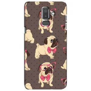 Чехол (ТПУ) Милые собачки для Samsung Galaxy J8-2018, J810 (Собачки Мопсики)