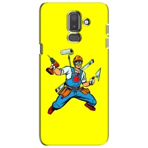 Силіконовий бампер (Працівники) на Samsung Galaxy J8-2018, J810 (Будівельник)